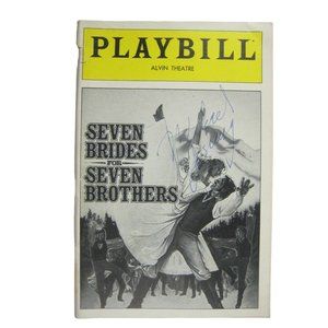 Debbie Boone Seven Brides for Seven Brothers Signed Playbill June 1982 TORN